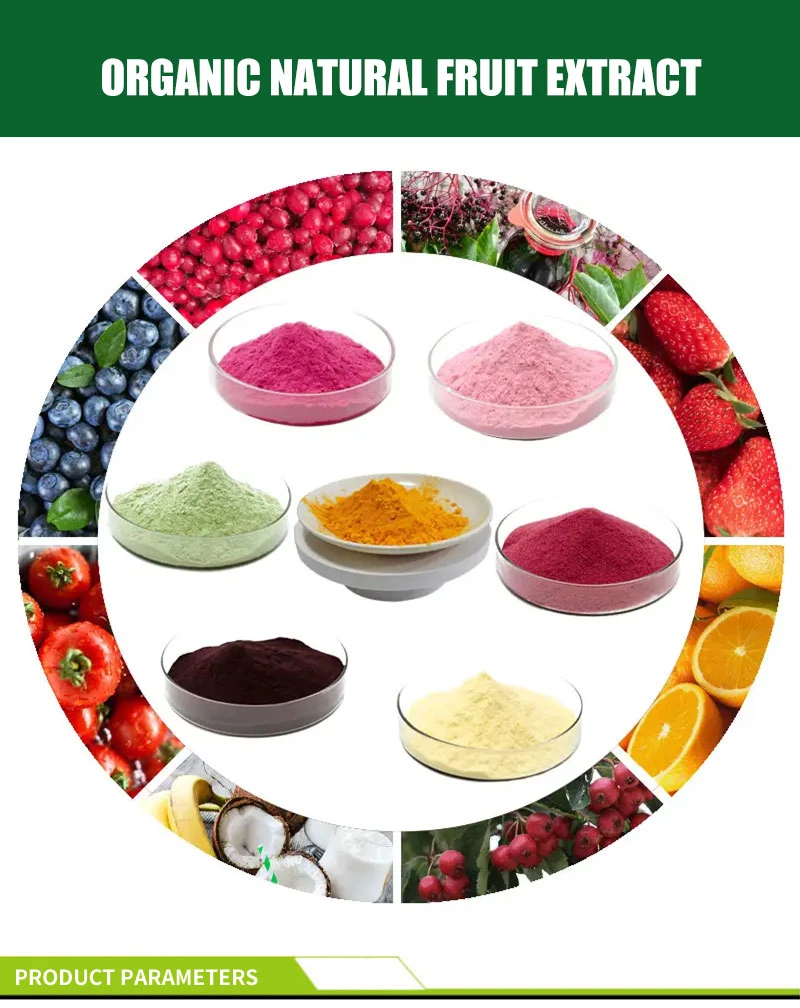Organic Powder Fruit Drink Mix Freeze Dried Fruit Powder Instant Food Grade Organic