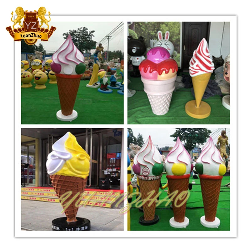 Fiberglass Ice Cream Table and Chairs for Shoppingng Mall Decoration