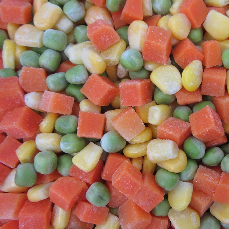 Good Taste IQF Frozen Mixed Vegetable with Peas Carrot Sweet Corn