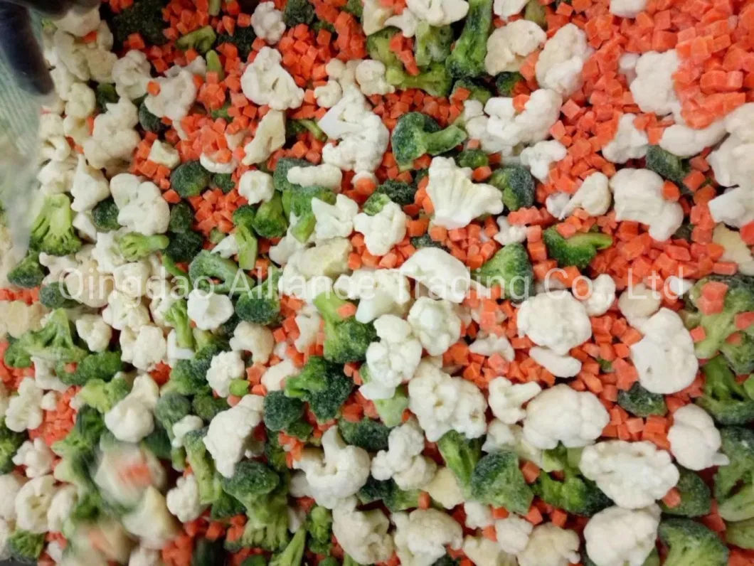 China Frozen 2/3/4 Ways Mixed Vegetables with Green Peas/Sweet Corn/Carrot/Beans/Cauliflower/ Broccoli