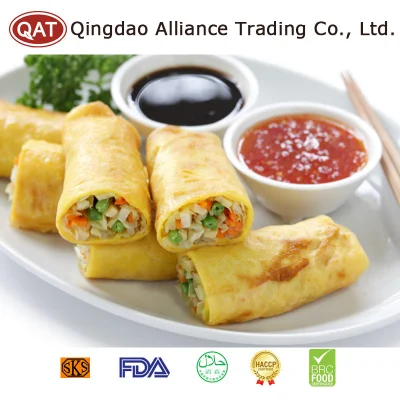 Chinese Delicious Pasta Frozen Fried Spring Rolls with Vegetables Stuffing